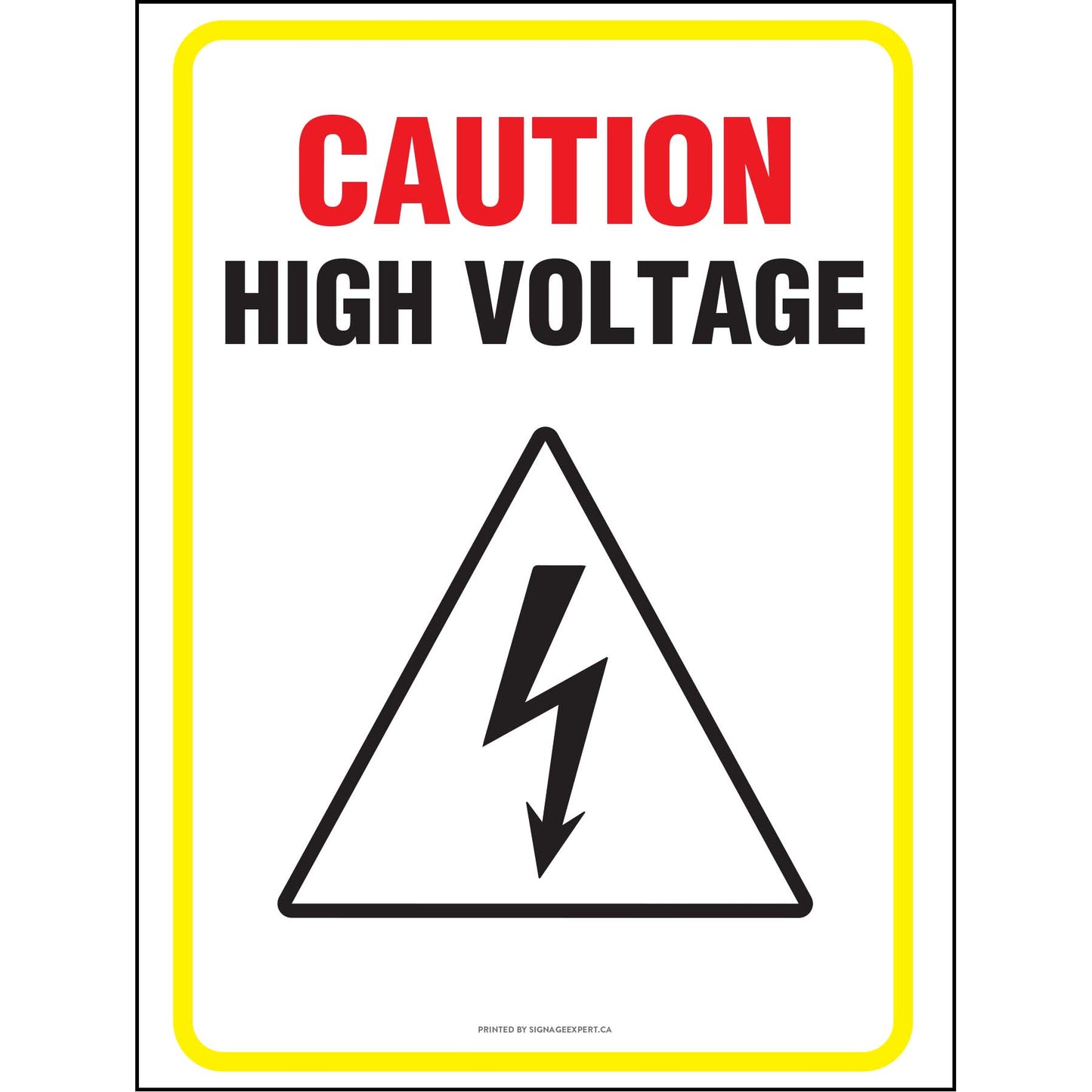Caution Electricity