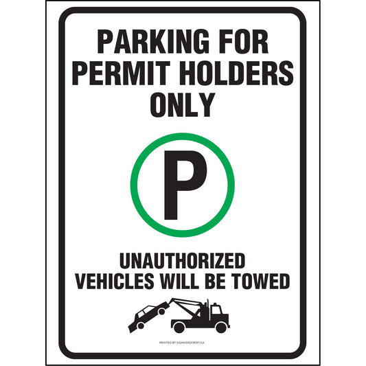 Parking For Permit Holders Only