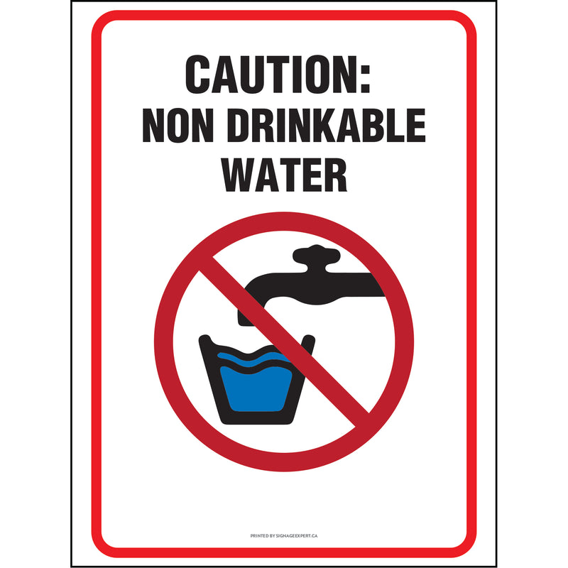 Caution : Non-Drinkable Water