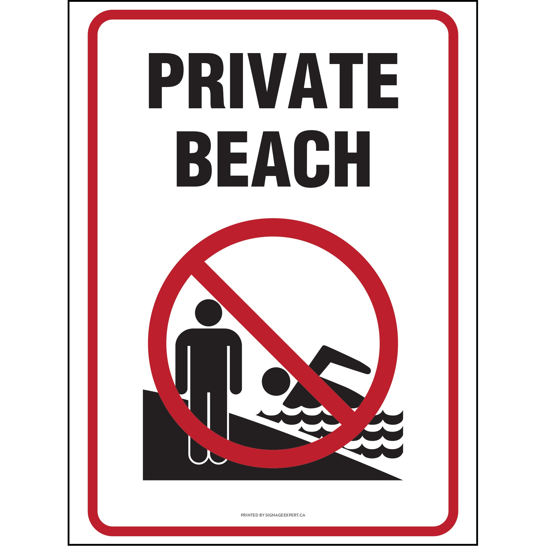 Vip Beach Sign Private Beach – Signage Expert