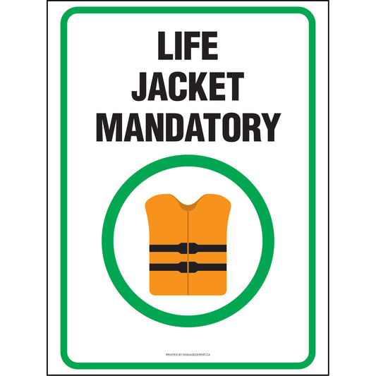 Life Jacket Mandatory