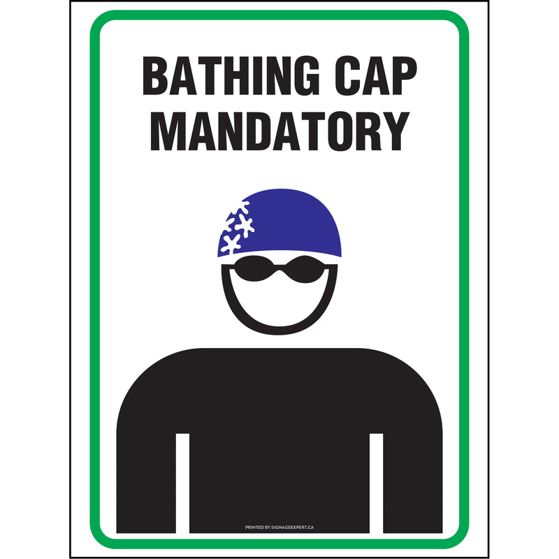 Bathing Cap Mandatory