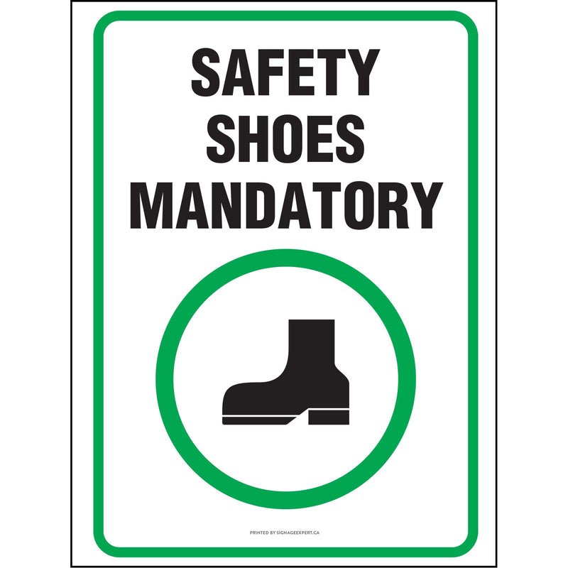 Safety Shoes Mandatory