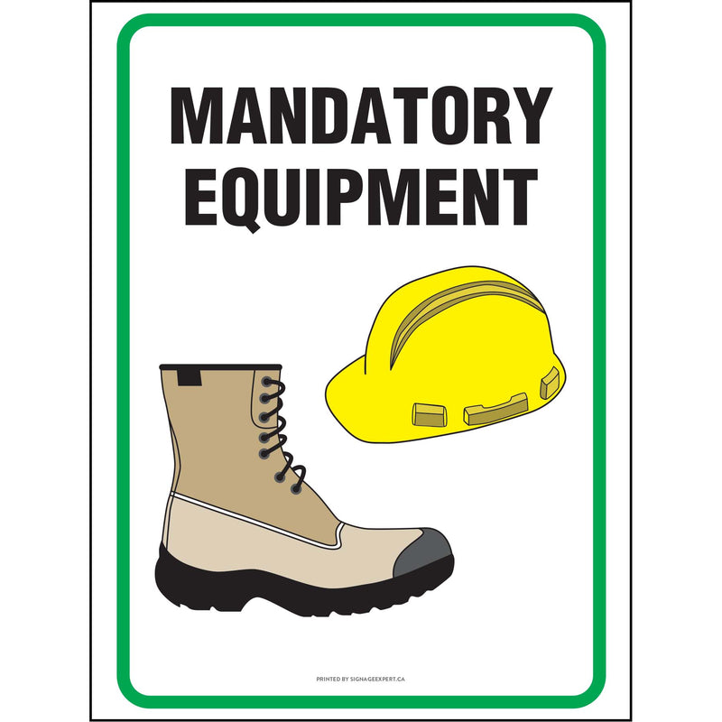 Mandatory Safety Equipment (Helmet & Boots)