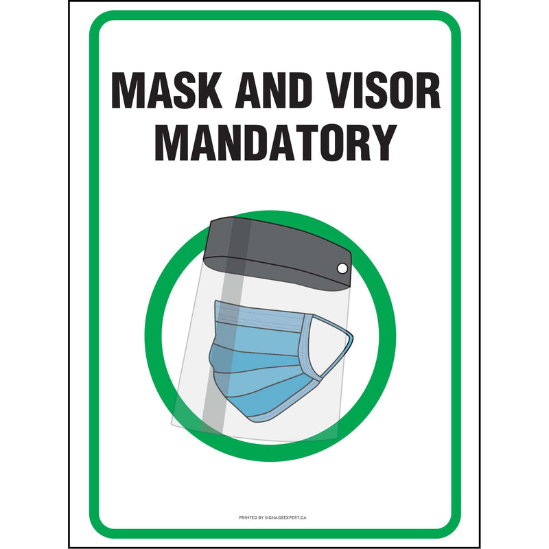 Mask & Visor Mandatory