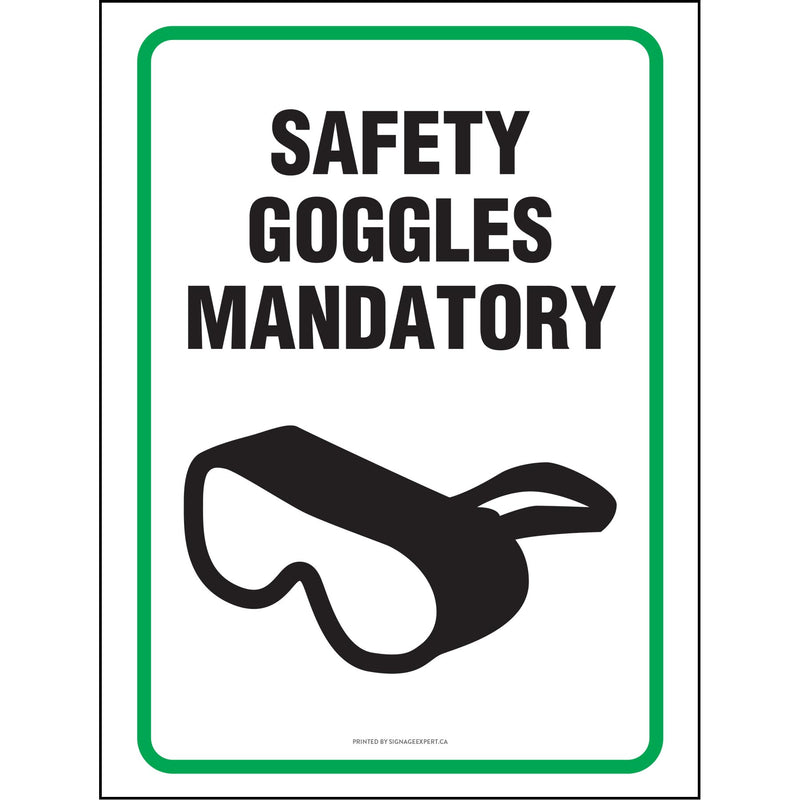 Safety Goggles Mandatory - 2