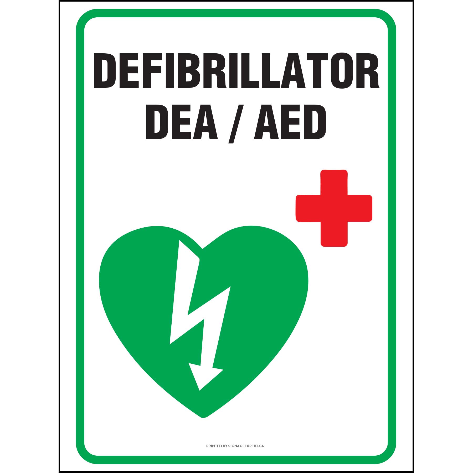 Defibrillator Kit Sign Defibrillator - 3 – Signage Expert