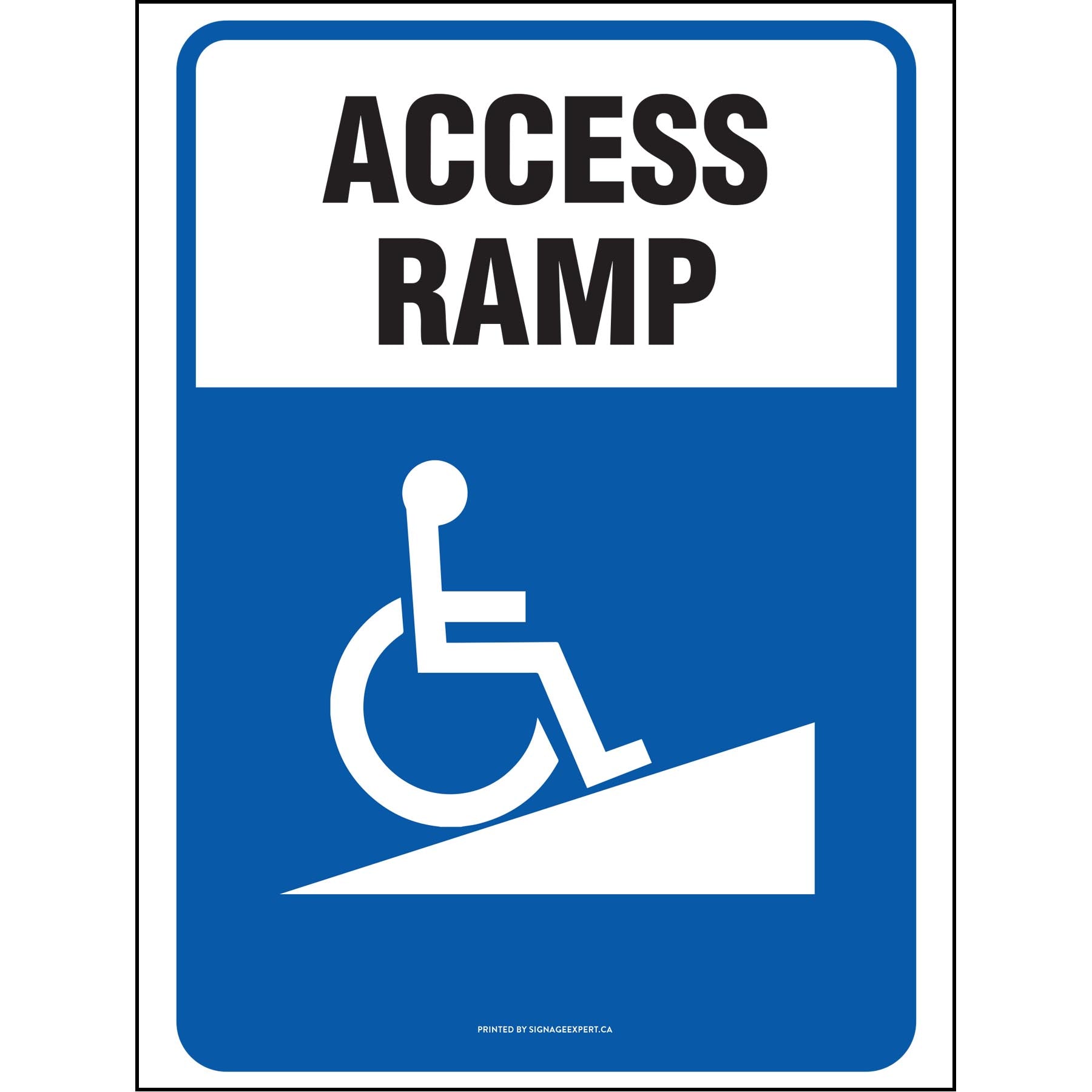Access Ramp - Reduced Mobility – Signage Expert
