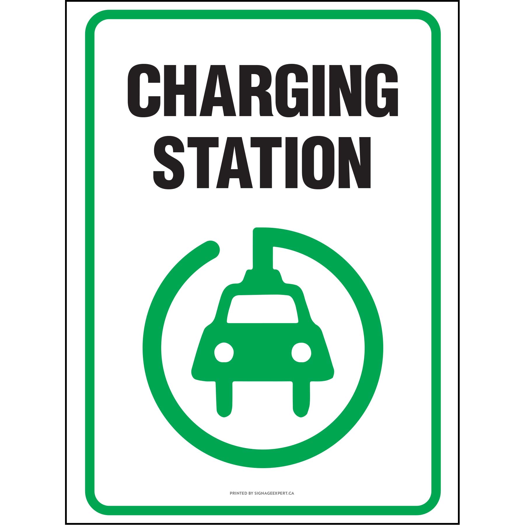 Charge Bar Menu Sign Charging Station (Electric Vehicle) – Signage Expert