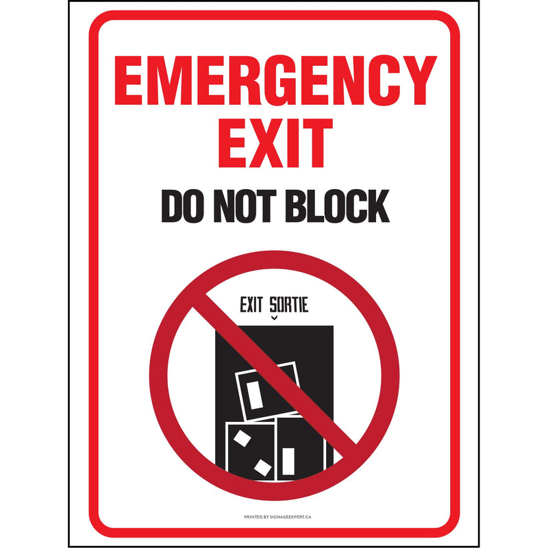 Emergency Exit - Do Not Block