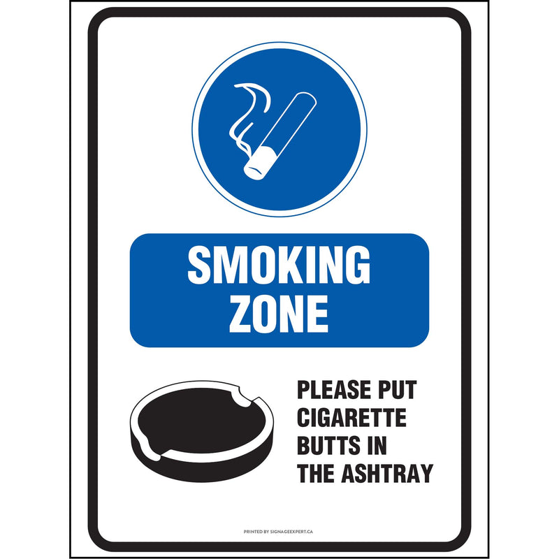 Smoking Zone - Ashtray