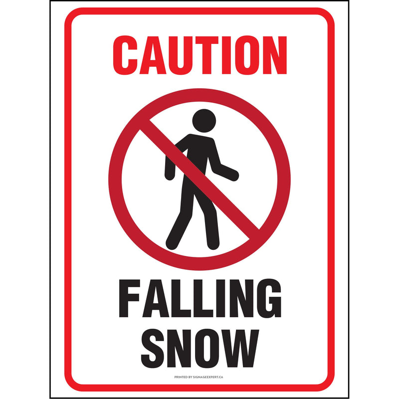 Caution - Falling Snow