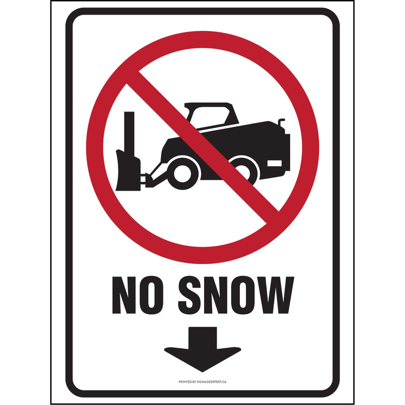 No Snow - Downward Arrow